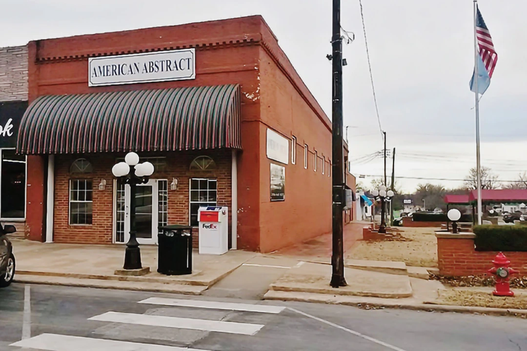 McClain County American Abstract Company building exterior
